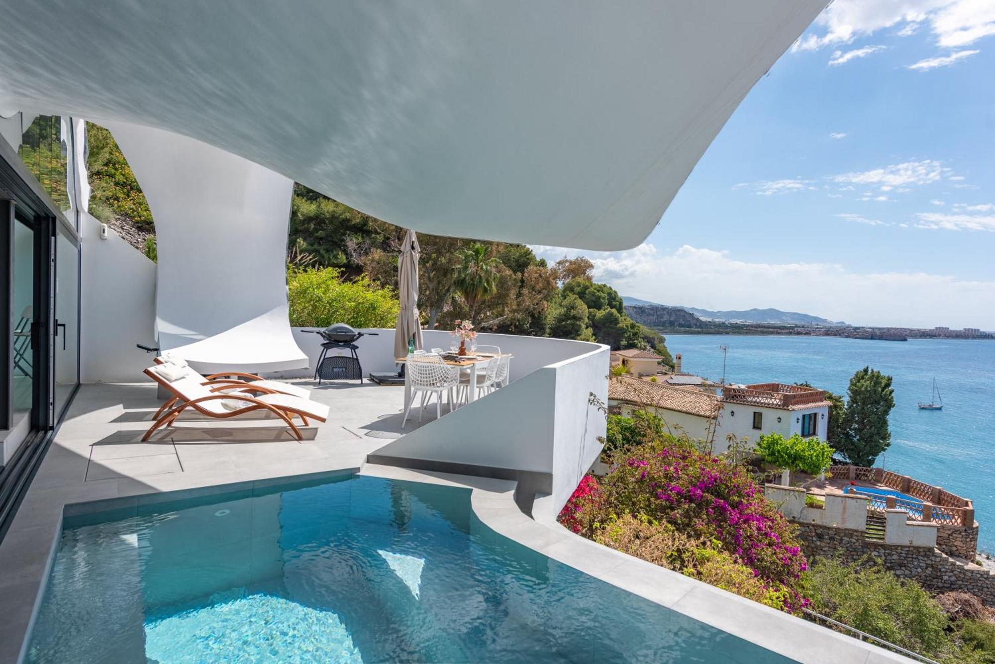 Rentitspain Casa Del Acantilado Piscina Climatizada Salobreña Εξωτερικό φωτογραφία